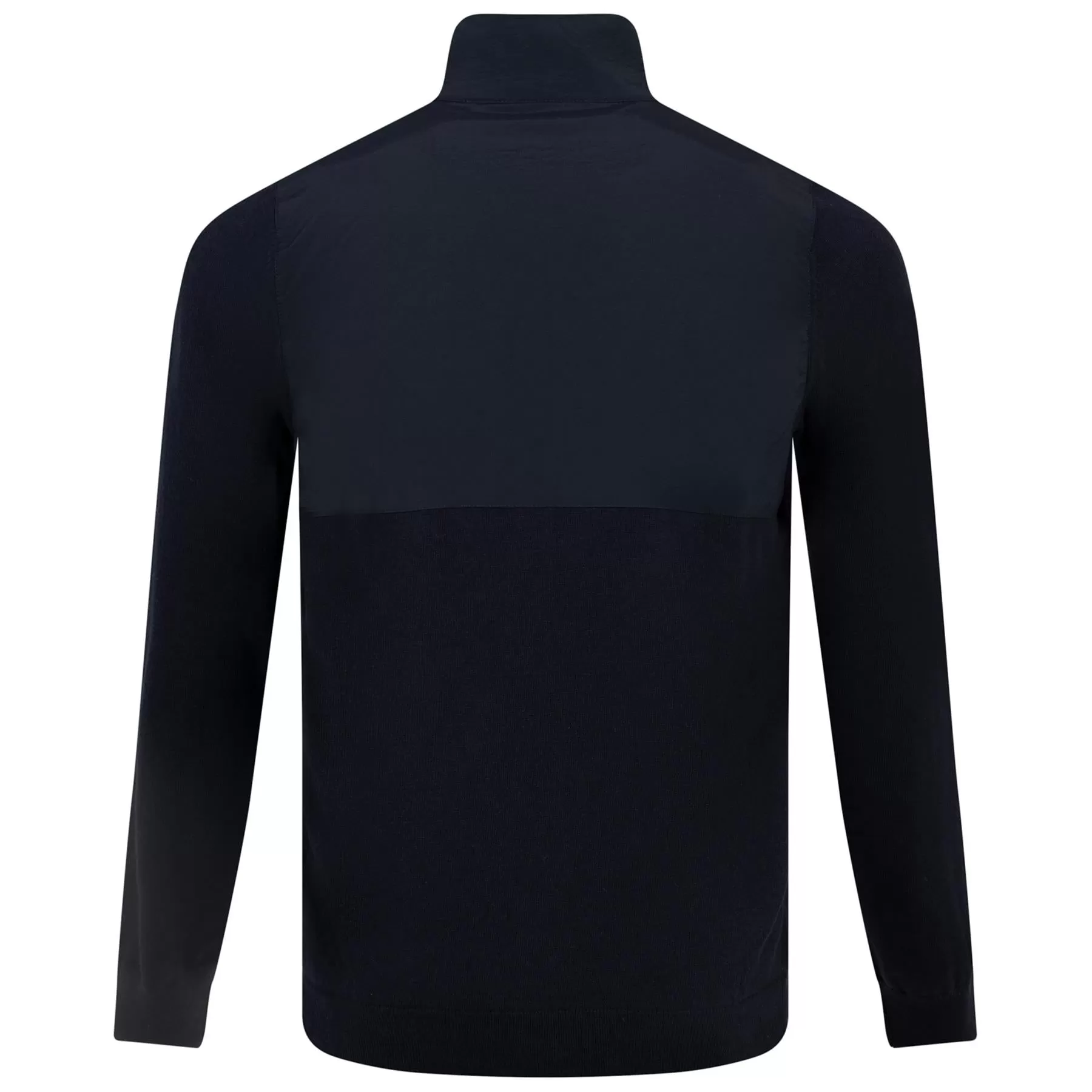 Overlay Quarter Zip Merino Knit Mid Layer Dark Navy - AW23