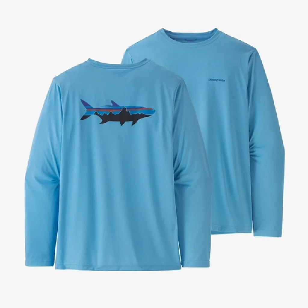 Patagonia Men's Long-Sleeved Capilene Cool Daily Fish Graphic Shirt