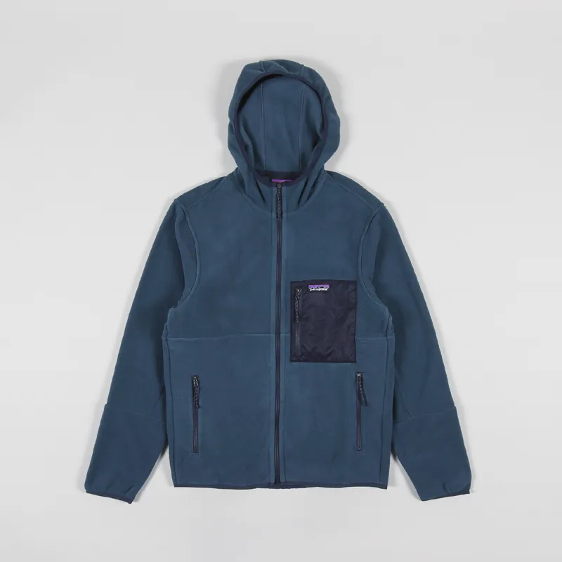 Patagonia Microdini Fleece Hoody Tidepool Blue