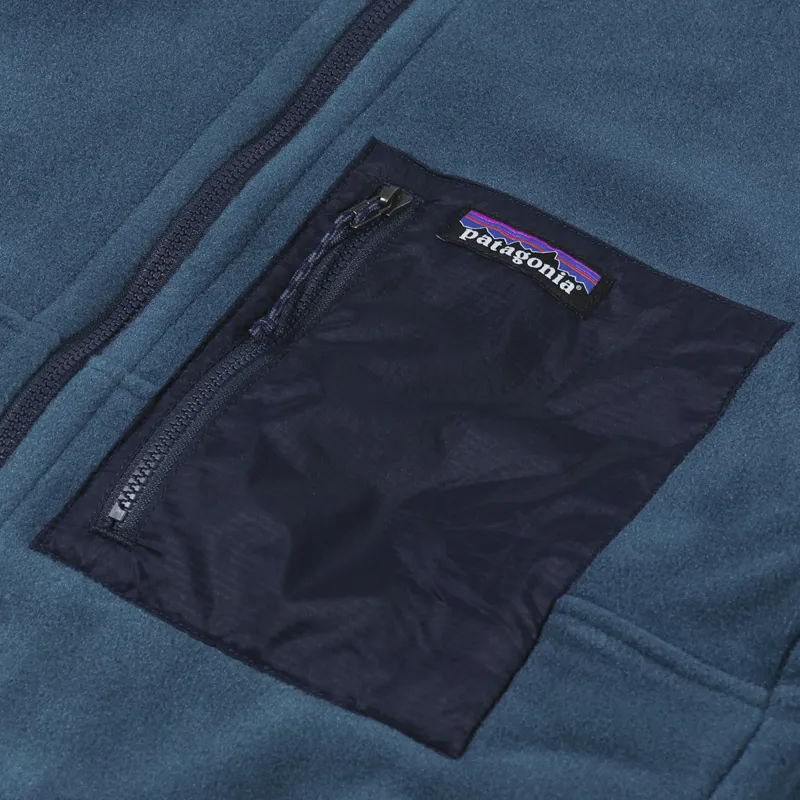 Patagonia Microdini Fleece Hoody Tidepool Blue