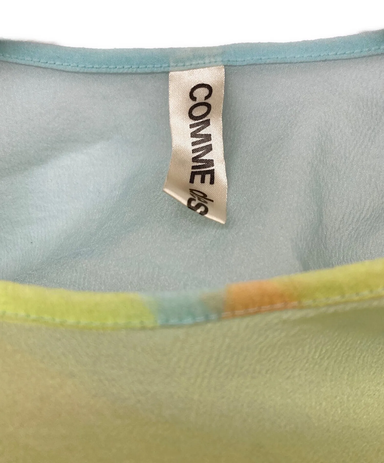 [Pre-owned] COMME des GARCONS 97SS Body Meets Dress period multicolor sheer blouse with three-dimensional design GB-100310