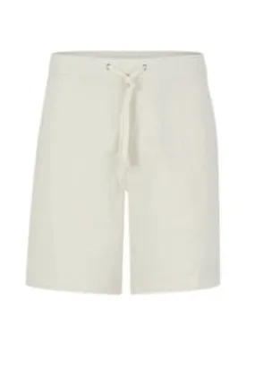 Regular-fit shorts in paper-touch stretch cotton