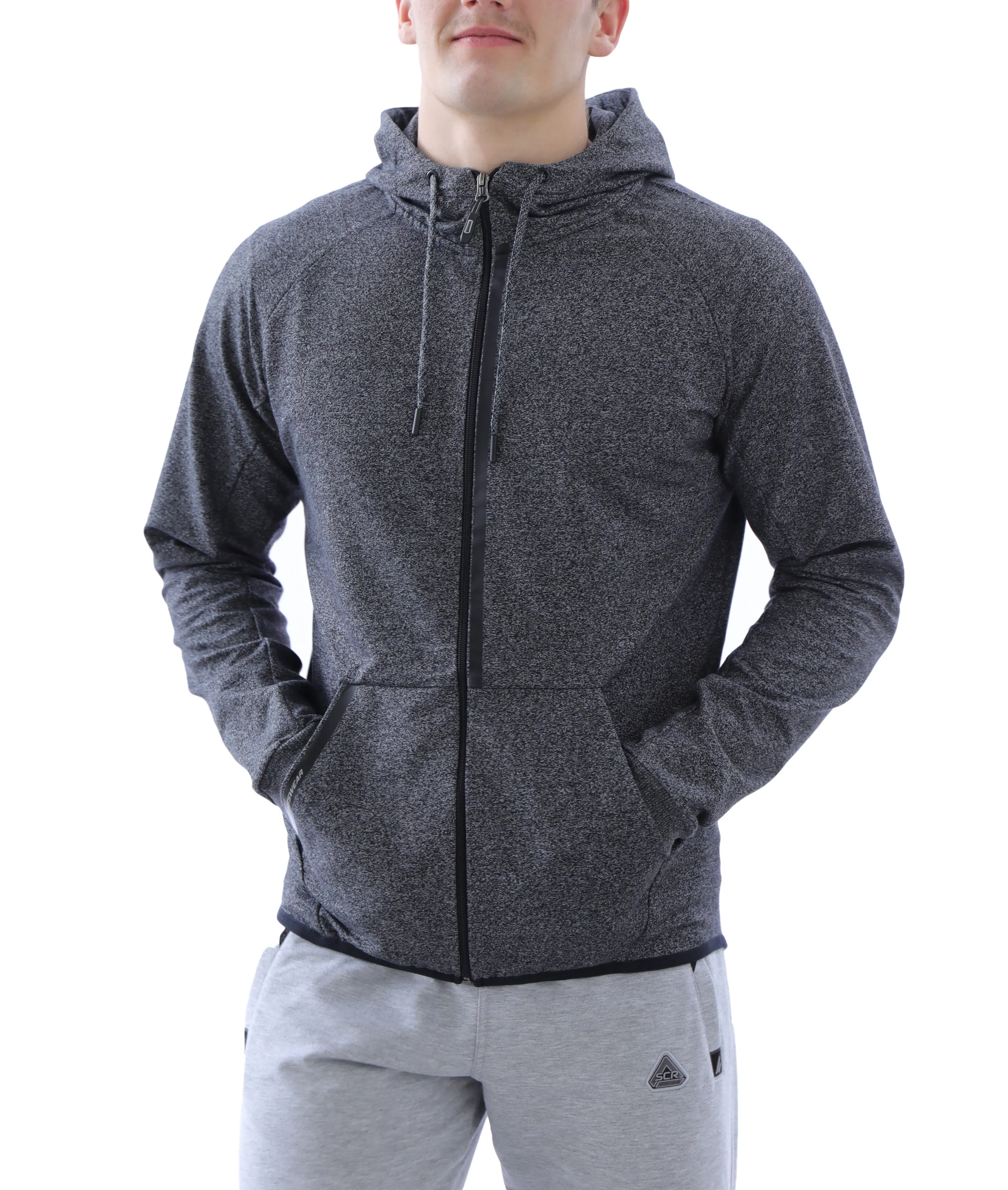 SCR Sportswear's Men's Cool Hooded Sweatshirt with HYDROFREEZE X Technology