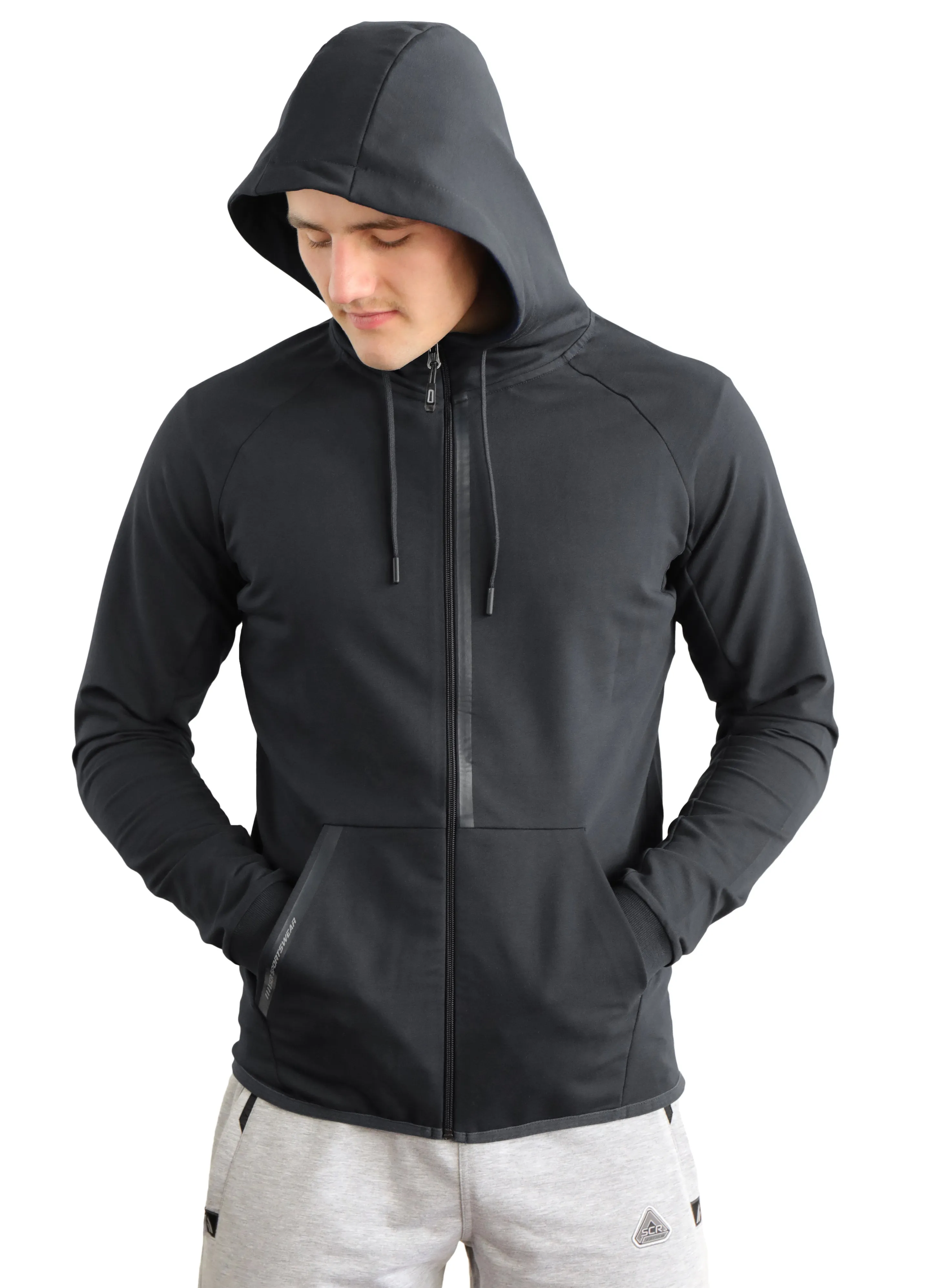 SCR Sportswear's Men's Cool Hooded Sweatshirt with HYDROFREEZE X Technology