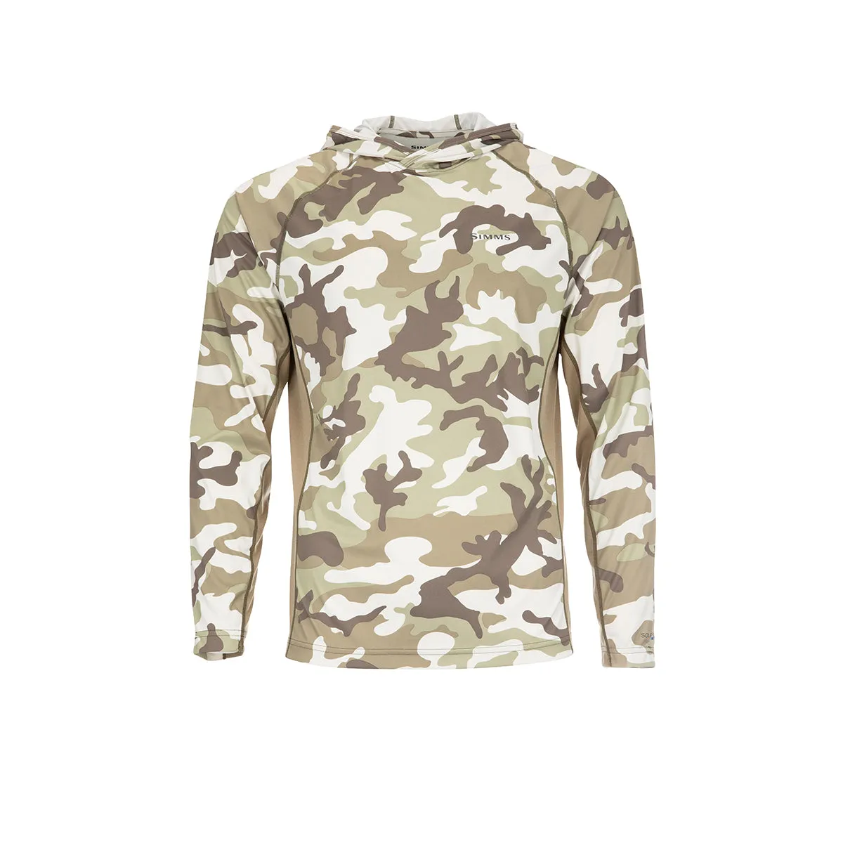 Simms SolarFlex Hoody Print - Woodland Camo Sandbar