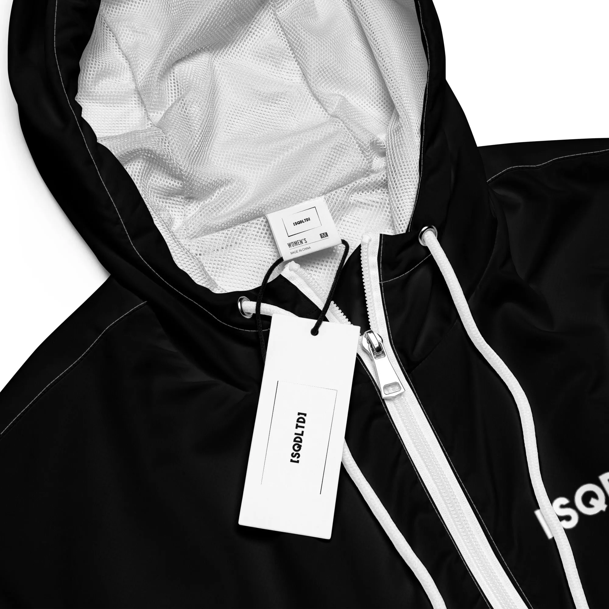 Sqdltd SP23 Women’s cropped windbreaker BW