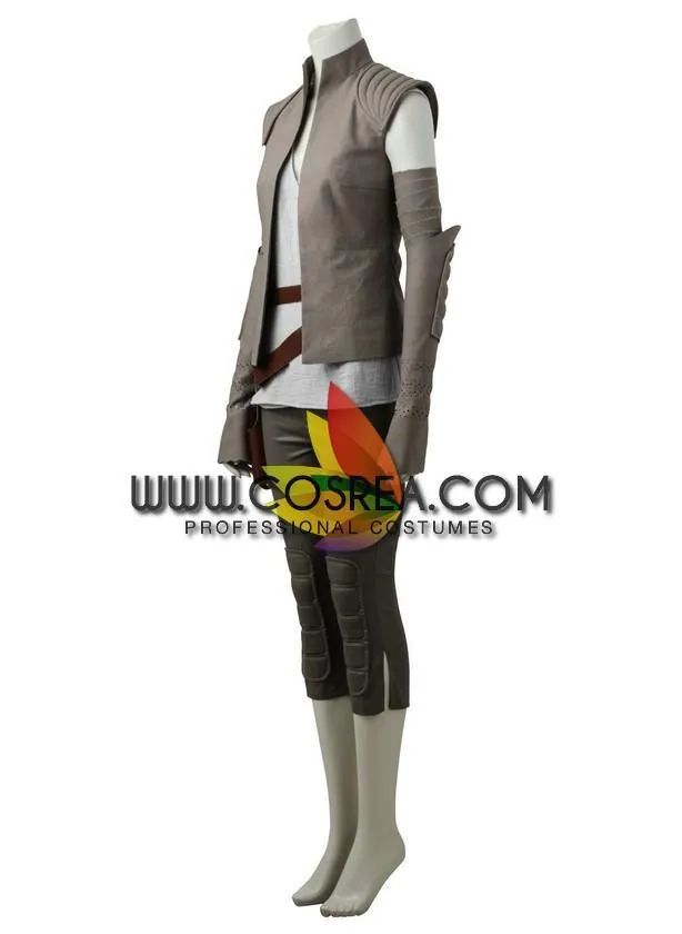 Star Wars Last Jedi Rey Island Cosplay Costume