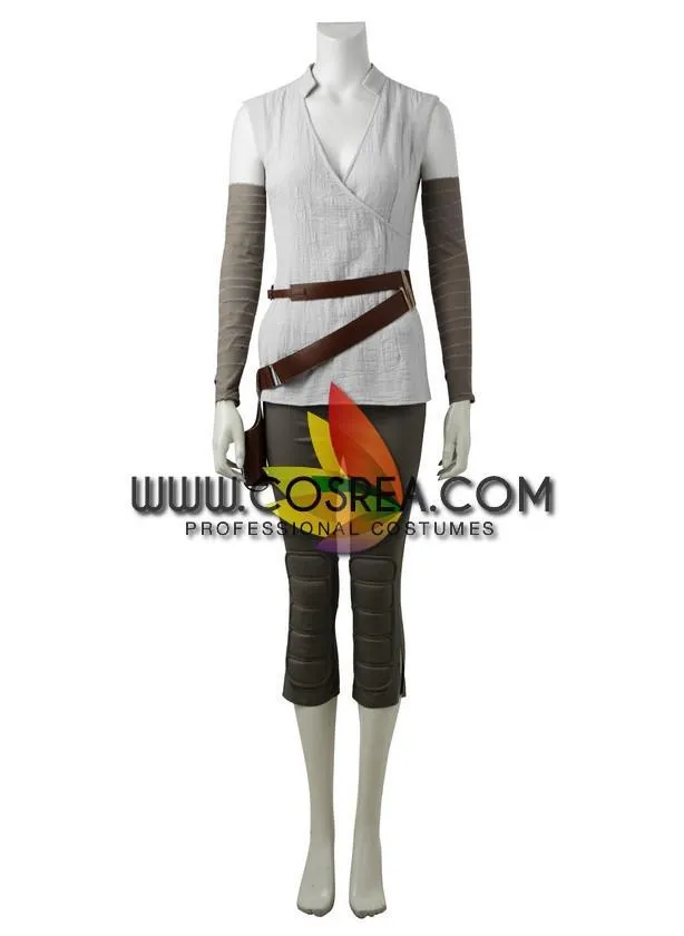 Star Wars Last Jedi Rey Island Cosplay Costume