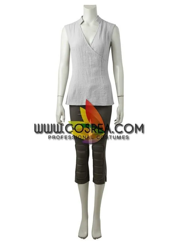 Star Wars Last Jedi Rey Island Cosplay Costume