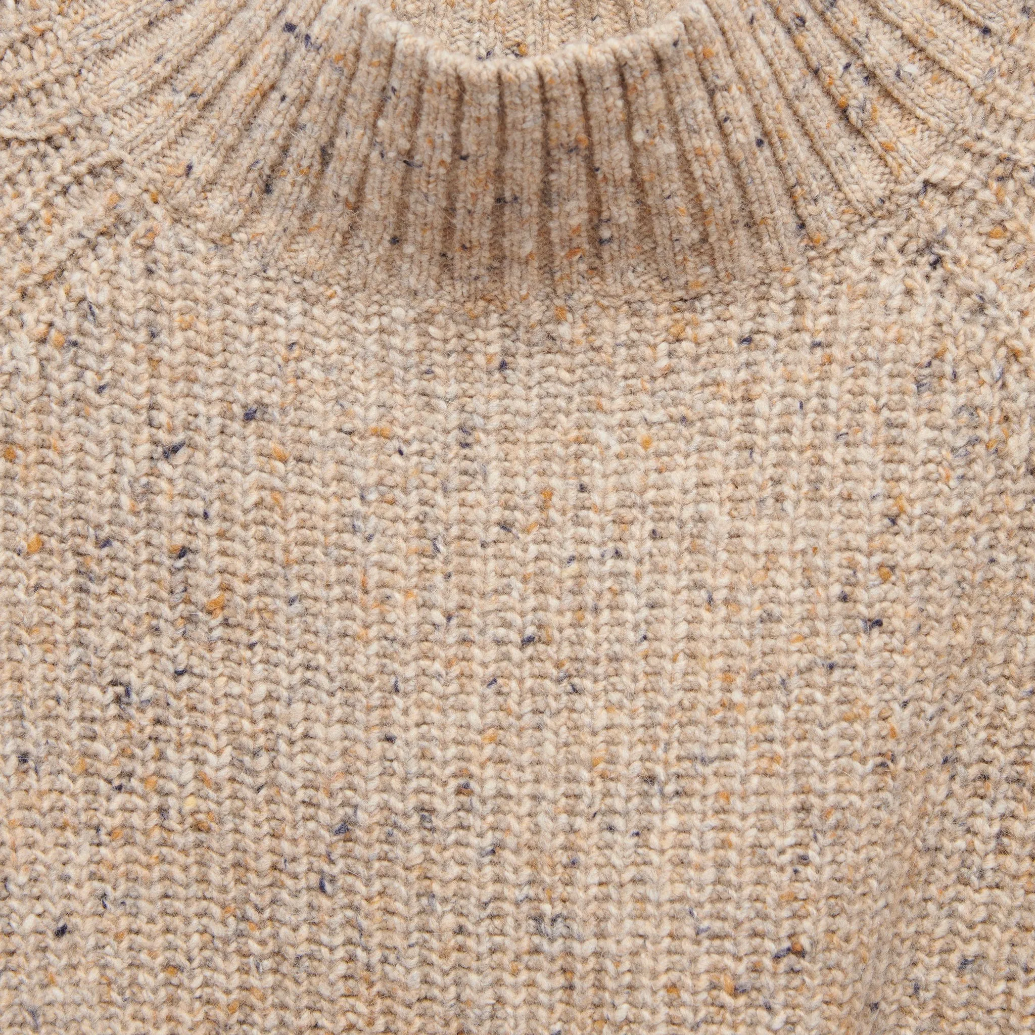 Teddy Donegal Sweater - Oatcake