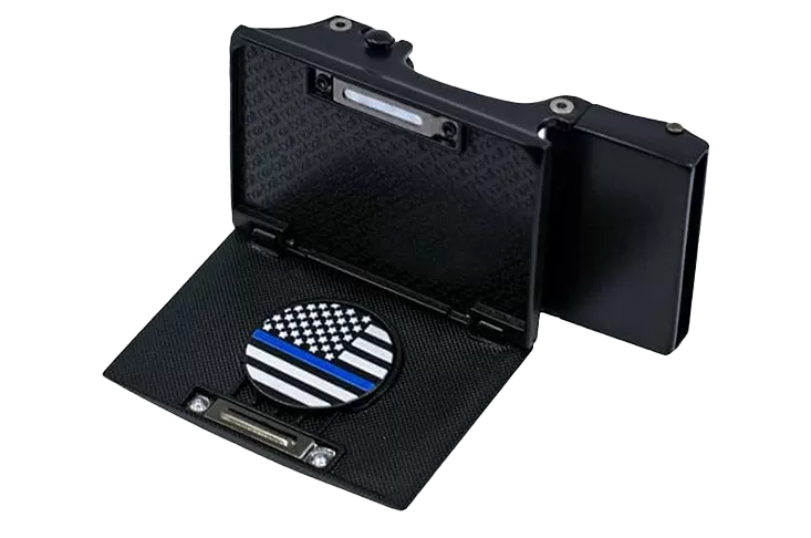 Thin Blue Line Go-In Golf Buckle, Fits 1 3/8 Straps