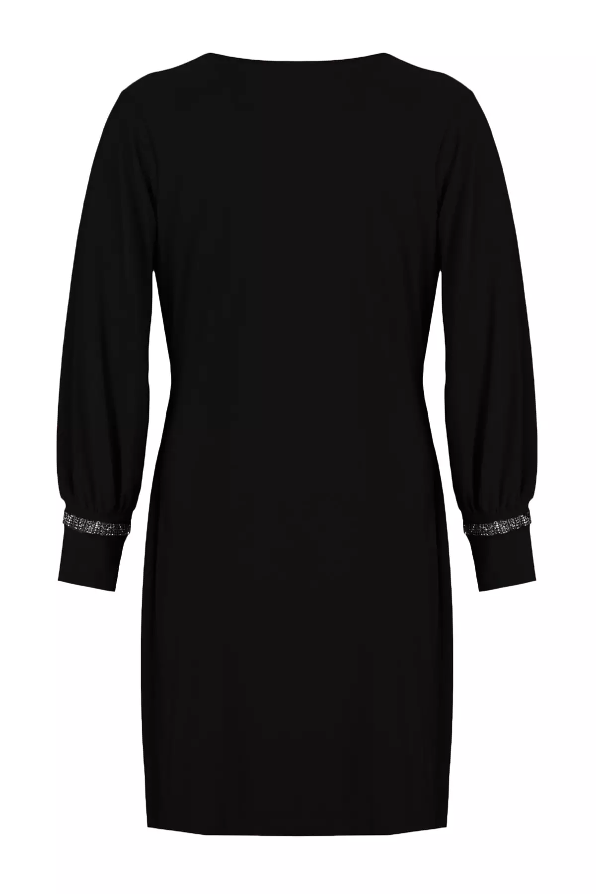 Trendyol Plus Size Black Knitted Sleeves Detailed Blouse