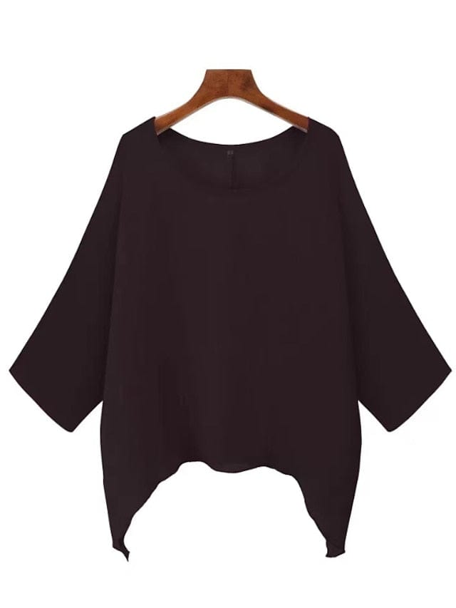 Upgrade Your Wardrobe with Women's Plus Size Asymmetric Blouse