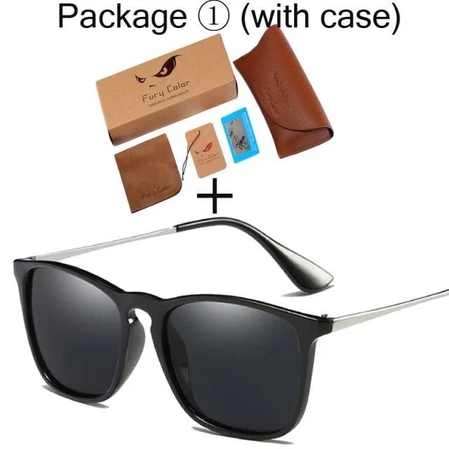 Vintage Men's Mirror Gradient Polarized Cool Driving Sunglasses