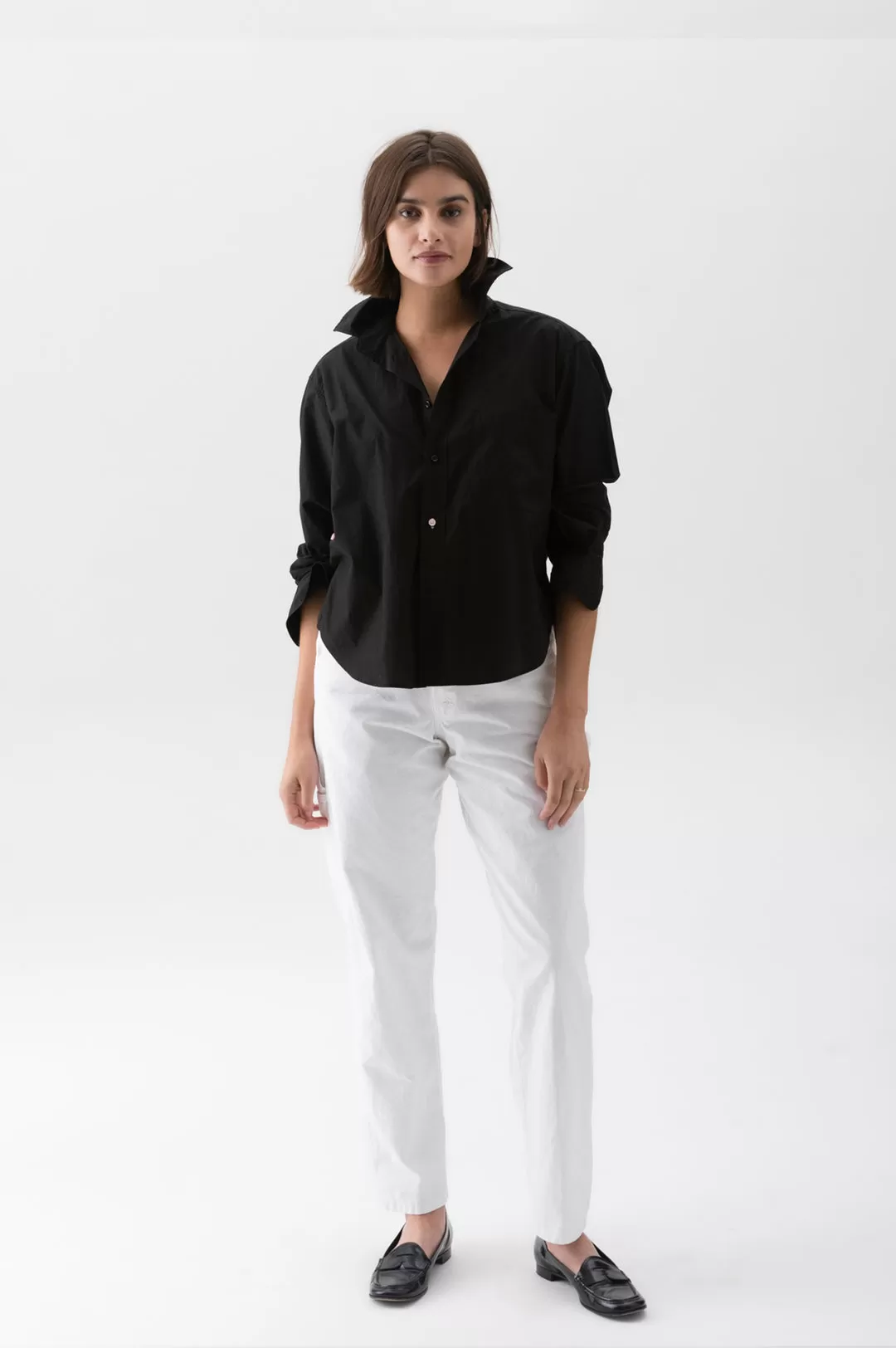 WEARCISCO The Crop Paper Cotton Shirt