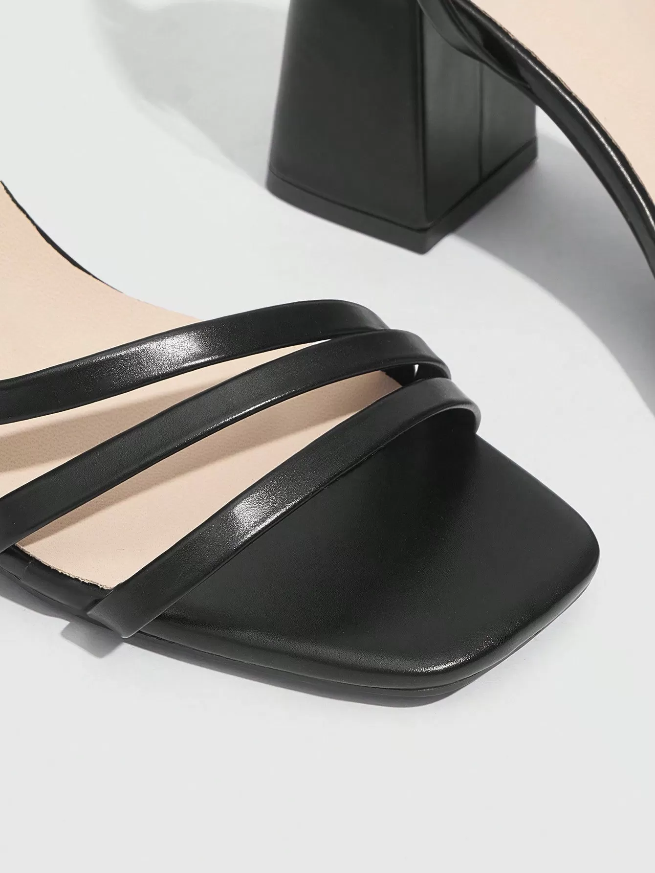 Woman Shoes Shoes Fashionable Classic High-Heeled Sandals In Black With Thin Straps For Spring And Summer