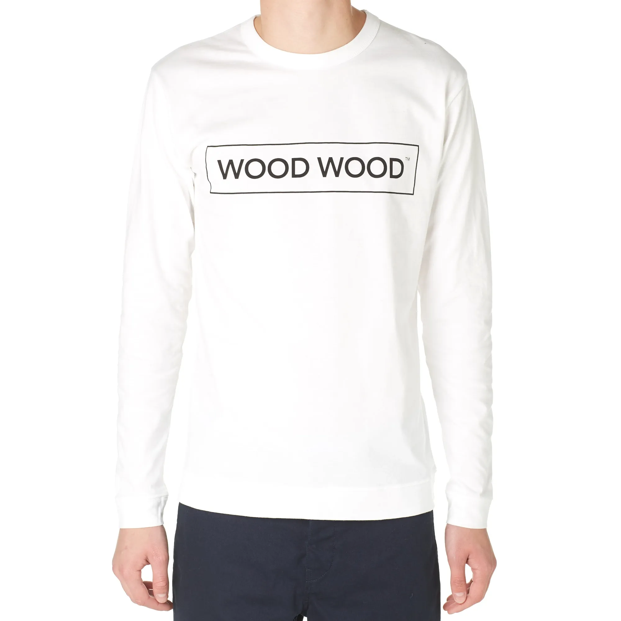 Wood Wood Long Sleeve Talan TeeWhite